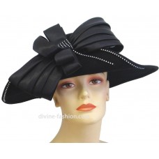 Mujer&apos;s Church Hat  Derby Hat  Black  239  eb-55903772